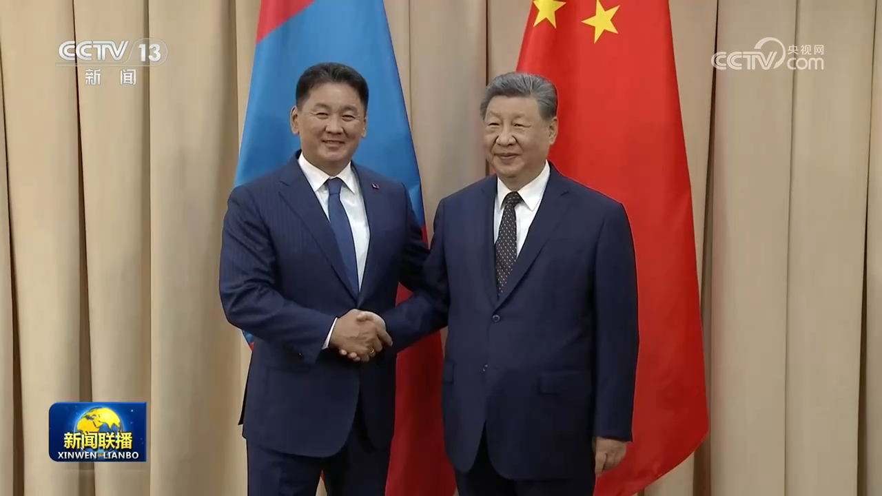 习近平会见蒙古国总统